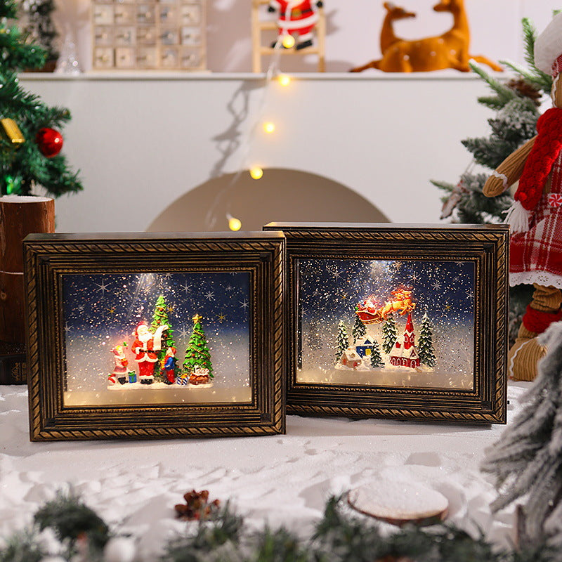 Dekoratives Weihnachtsmotiv mit Schneemännern Karnz