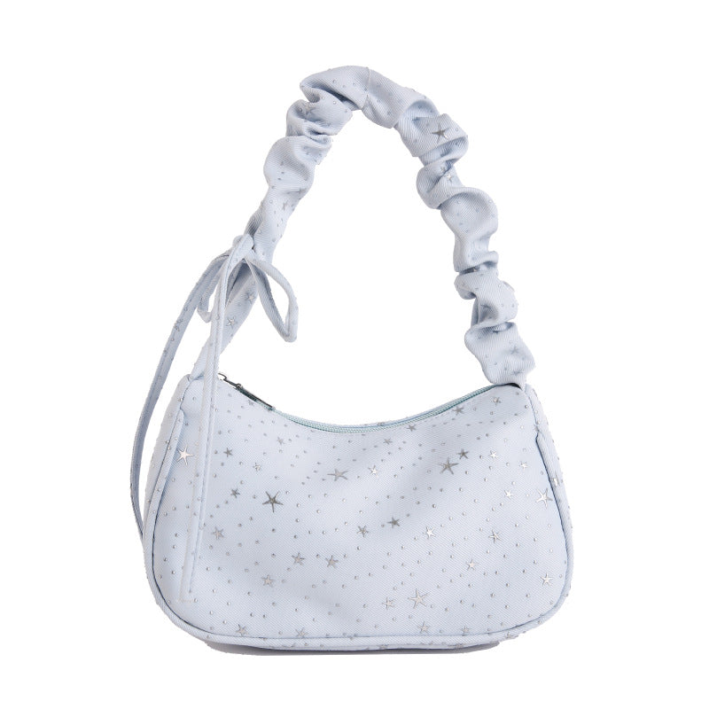 WoChic Schlaff Star-Muster Handtasche Karnz