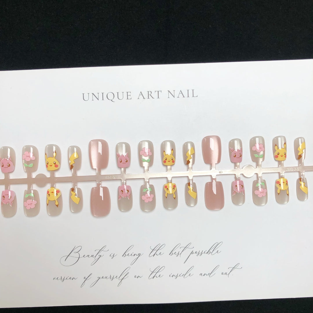 Thematisches Cartoon-Charakter Press-On Nagelset