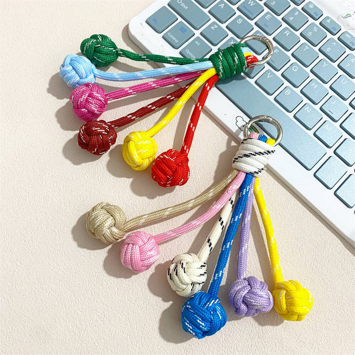 Bunte Knoten Dekor Schlüsselanhänger Karnz