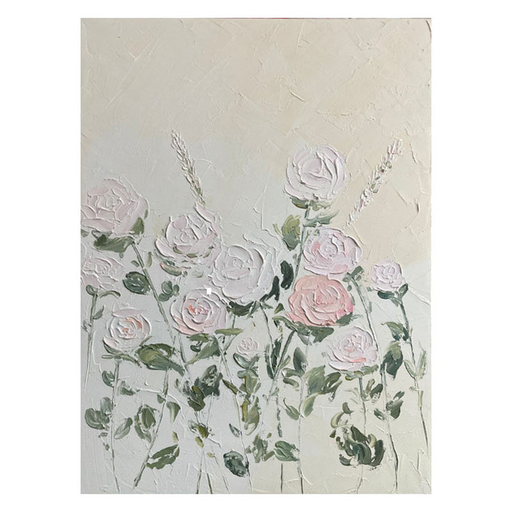 Texturiertes Blumendekor für die Wand