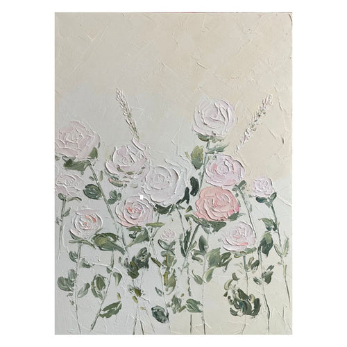 Texturiertes Blumendekor für die Wand