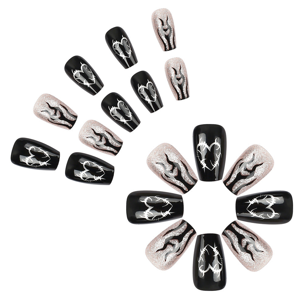 Künstlerisches Glitzer-Nagelset Karnz