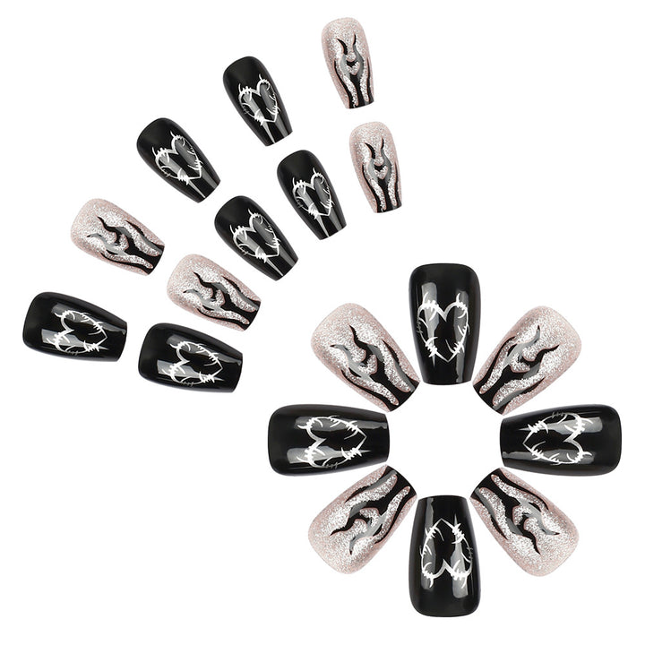 Künstlerisches Glitzer-Nagelset Karnz