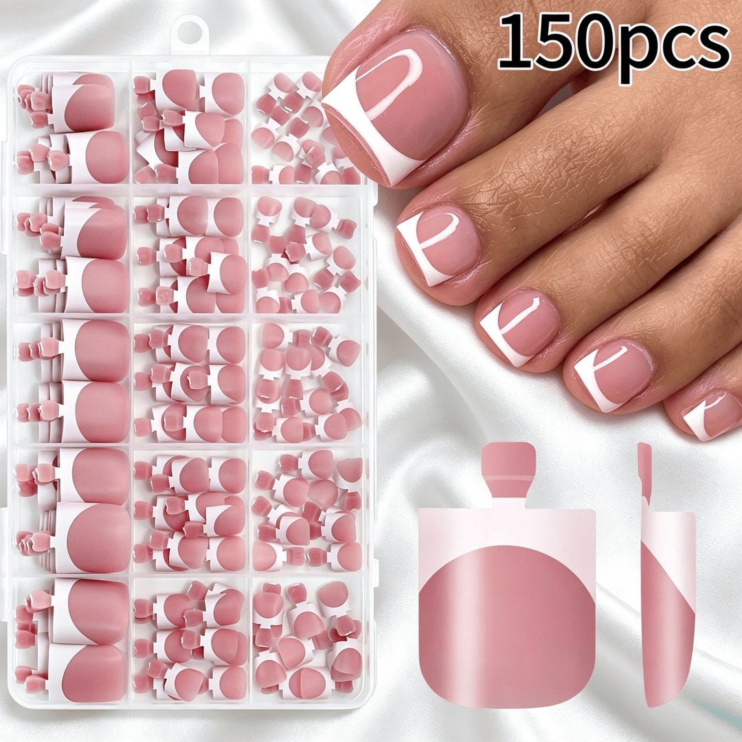 Premium Französisches Tip Kunstnagelset Karnz