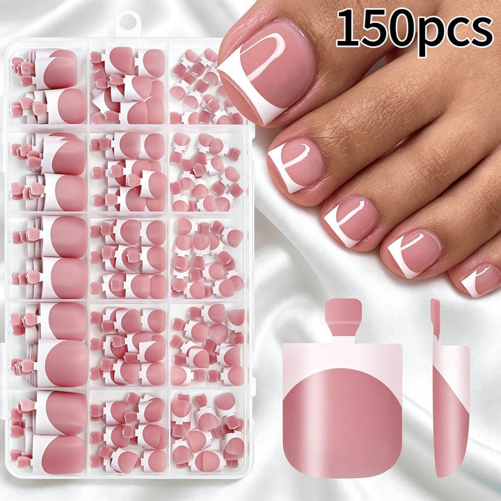 Premium Französisches Tip Kunstnagelset Karnz