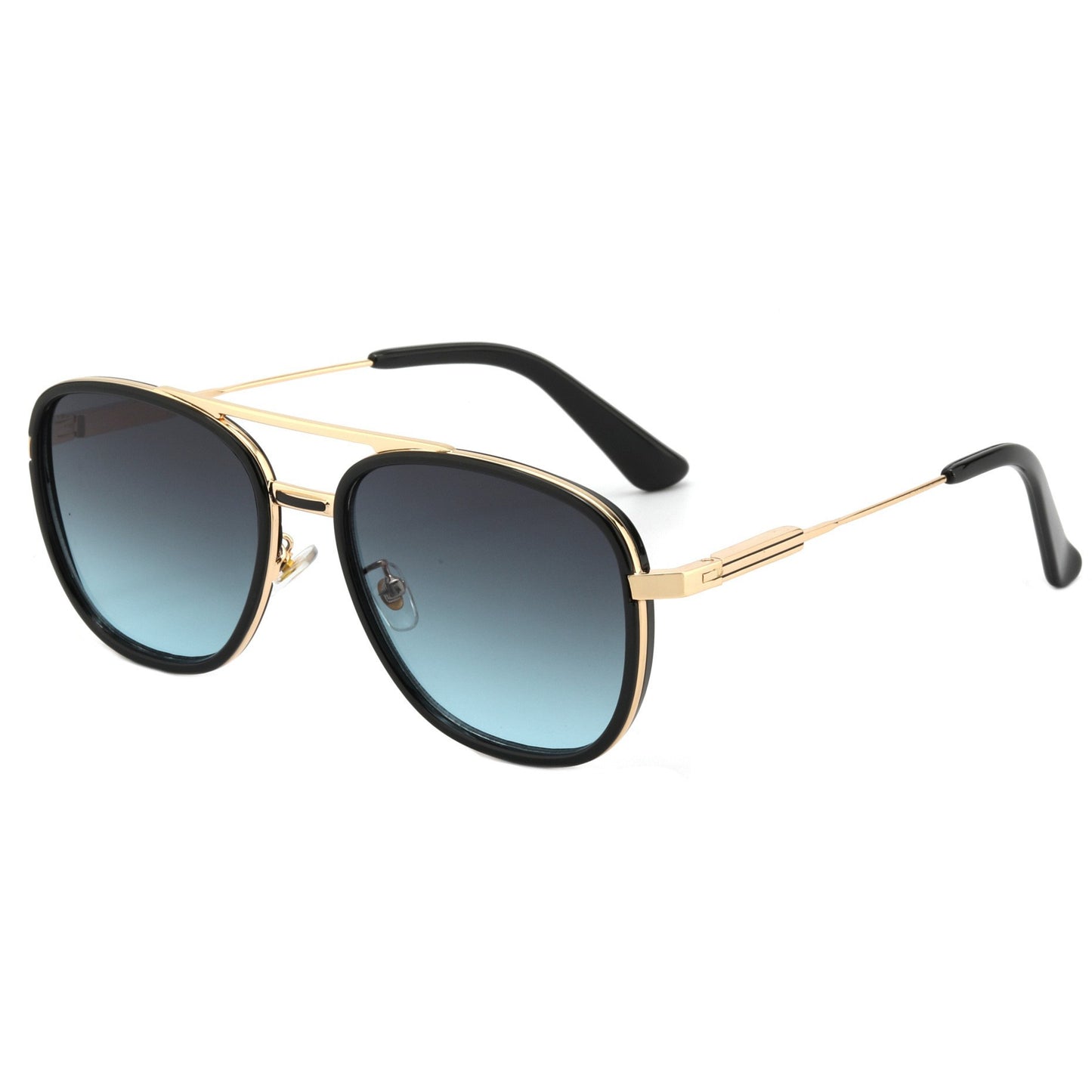 Damen Elegante Pilotensonnenbrille mit hochwertigen Gläsern und stilvollem Metallrahmen Karnz