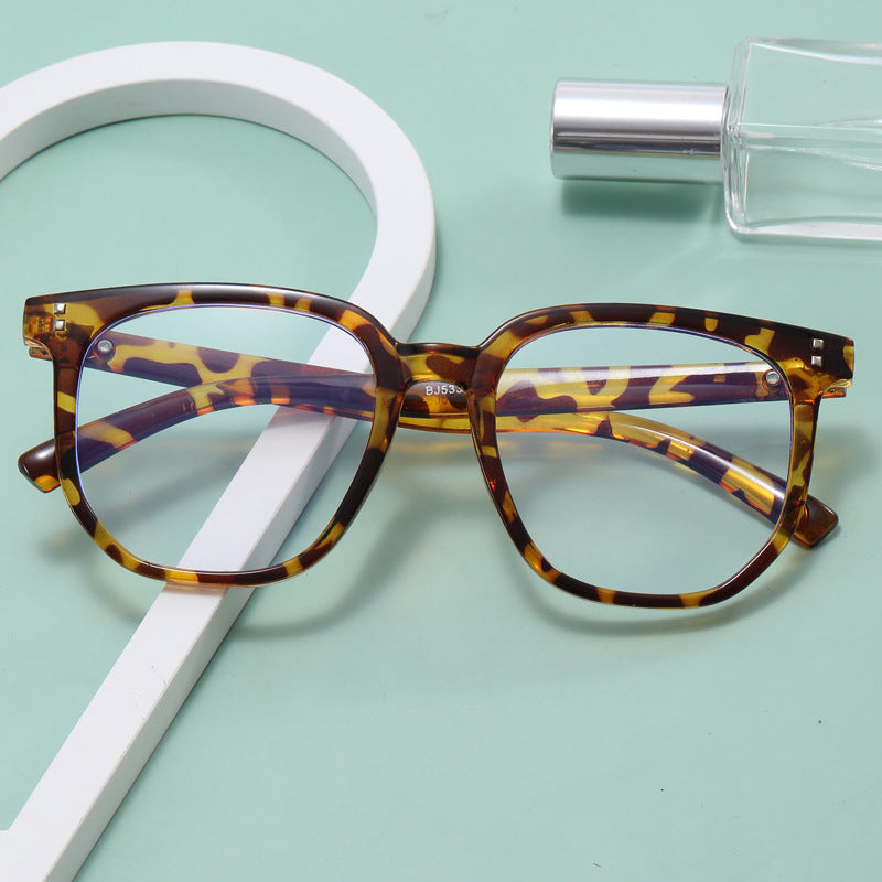 Damen Designer-Brille mit quadratischem Rahmen und flexiblem Material Karnz