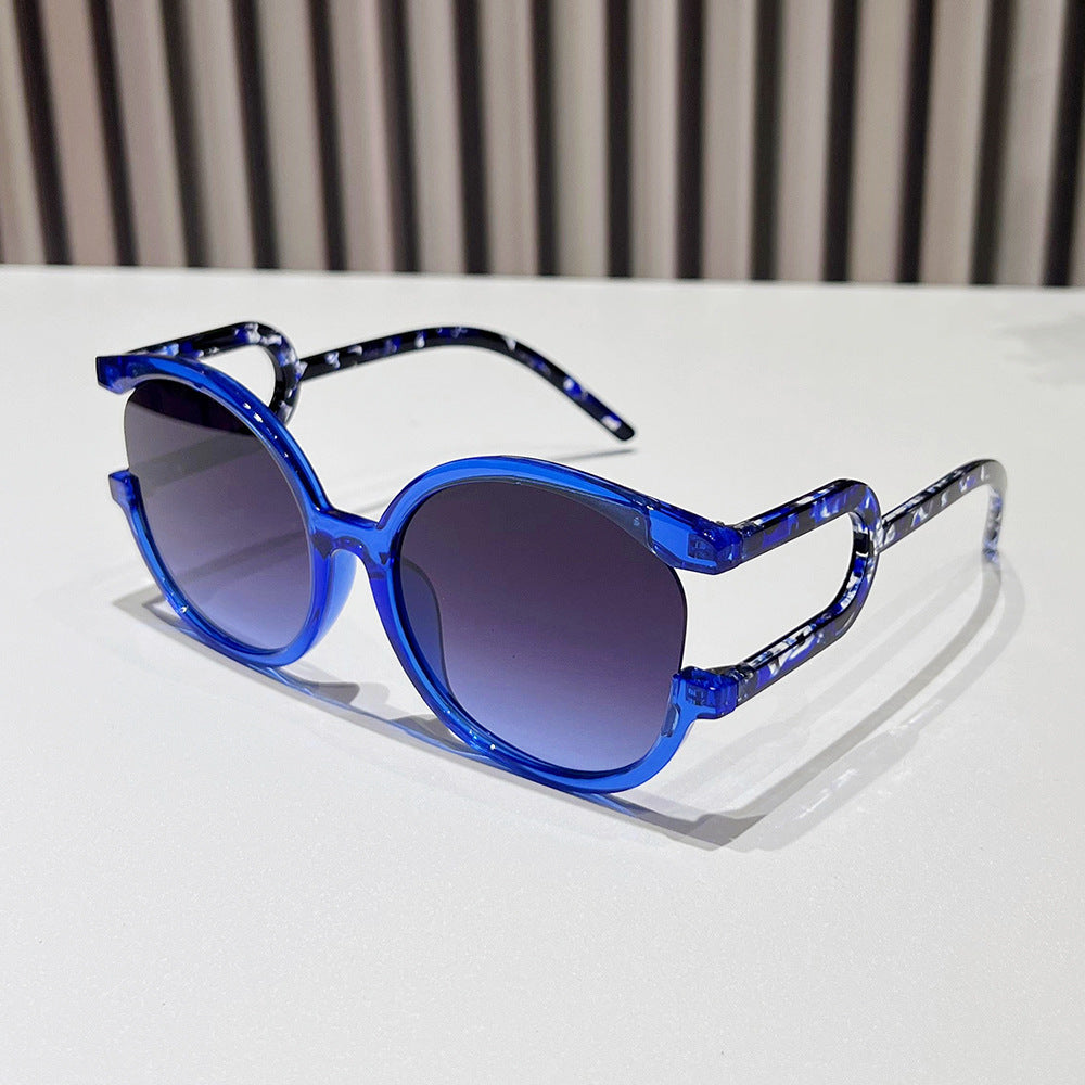 Avant-Garde Zirkuläre Rahmen Sonnenbrille Karnz
