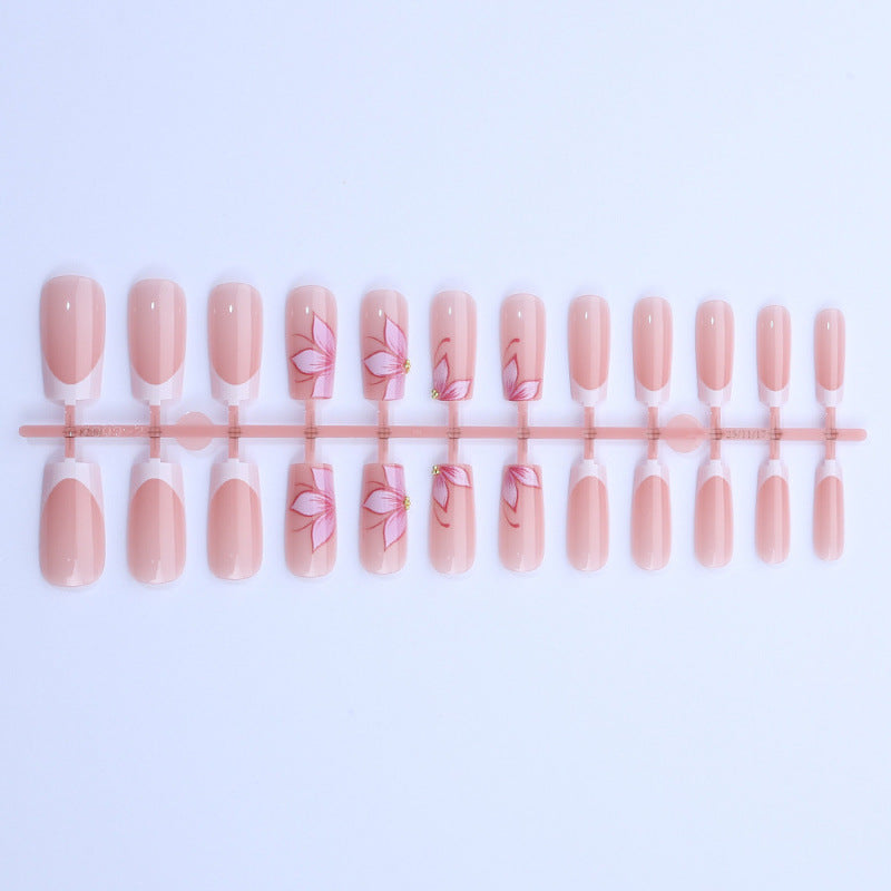 Premium Floral Press-On Nagelkunst Set