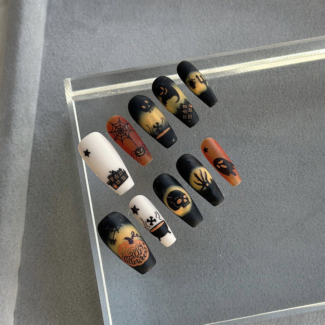 Halloween-Themen Press-On Nagelset