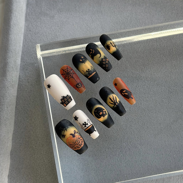 Halloween-Themen Press-On Nagelset
