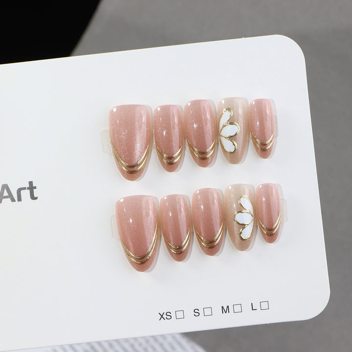 Luxuriöses Glamour Druck-Nagelset Karnz