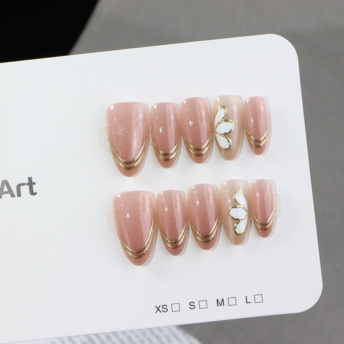 Luxuriöses Glamour Druck-Nagelset Karnz