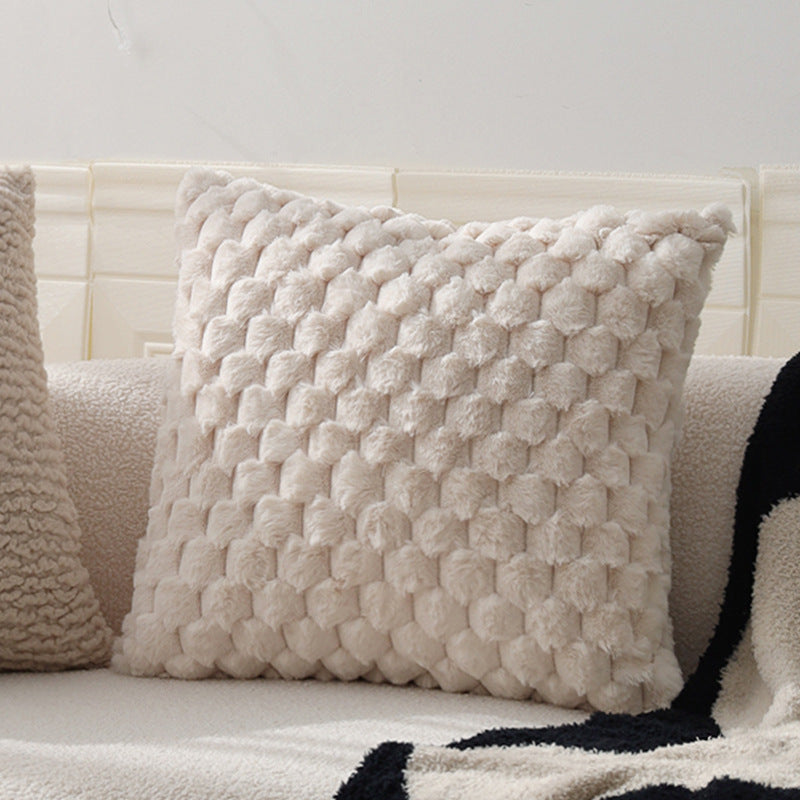 Kuschelkissen im Teddyfell-Stil Karnz