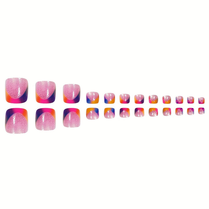 Künstlerisches Regenbogen-Nagelkunst-Set Karnz