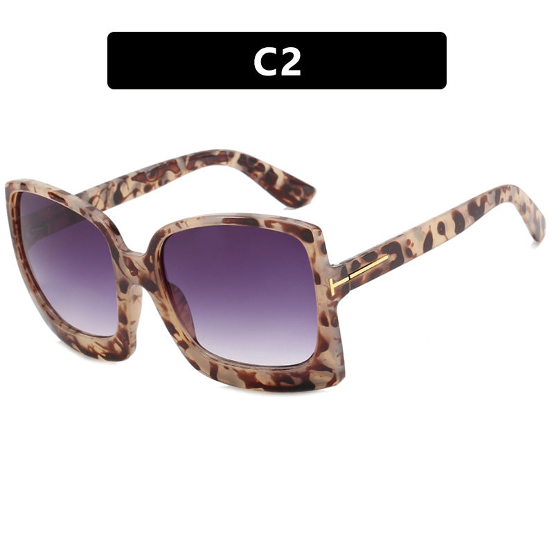 Damen oversized Sonnenbrille im modernen quadratischen Design mit verspiegelten Gläsern Karnz