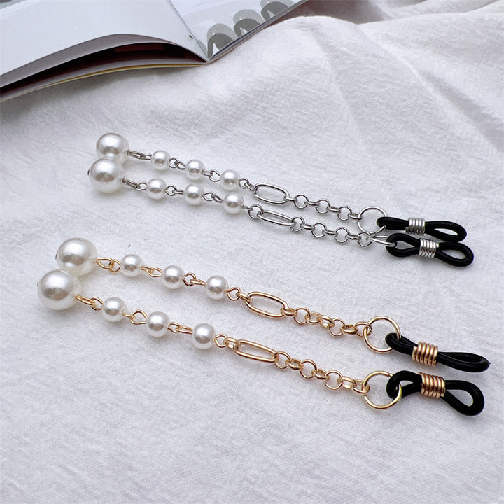 Elegante Perlen-Verbund Brillen Kette Karnz