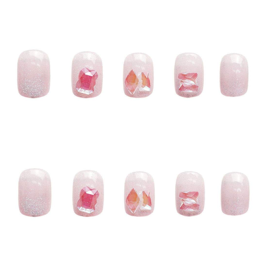 Funkelnd Glitzernd Press-On Nagelset Karnz
