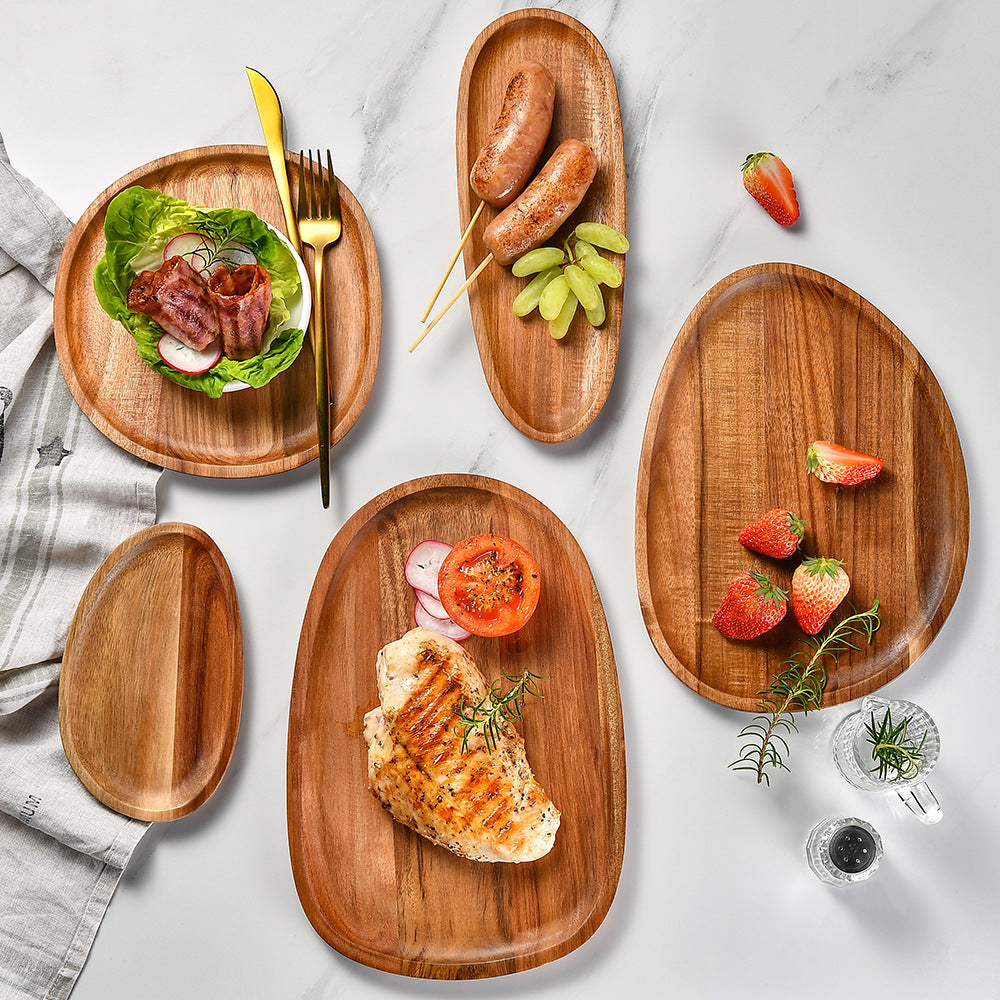 Elegante Holzservierplatte mit Ergonomischem Design Karnz
