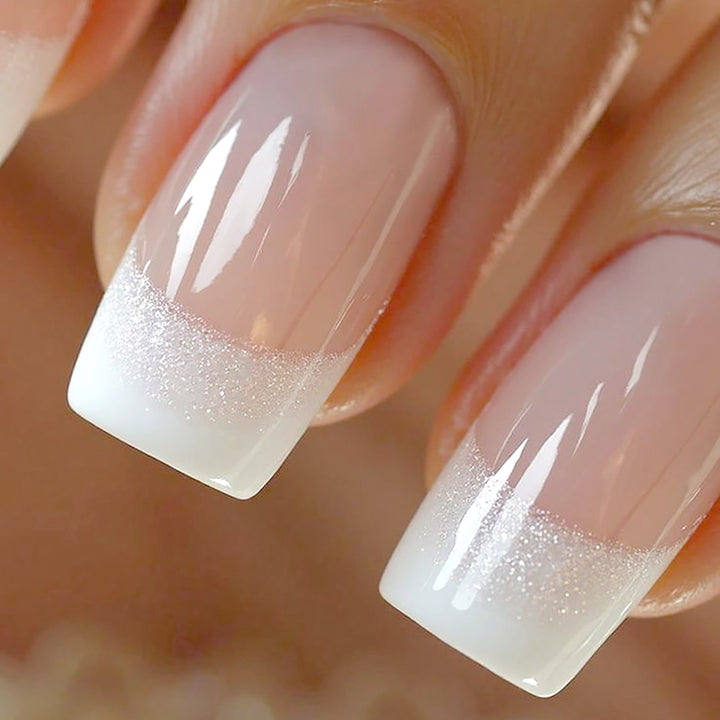 Elegante French Tip Press-On Nägel Karnz 1789085678