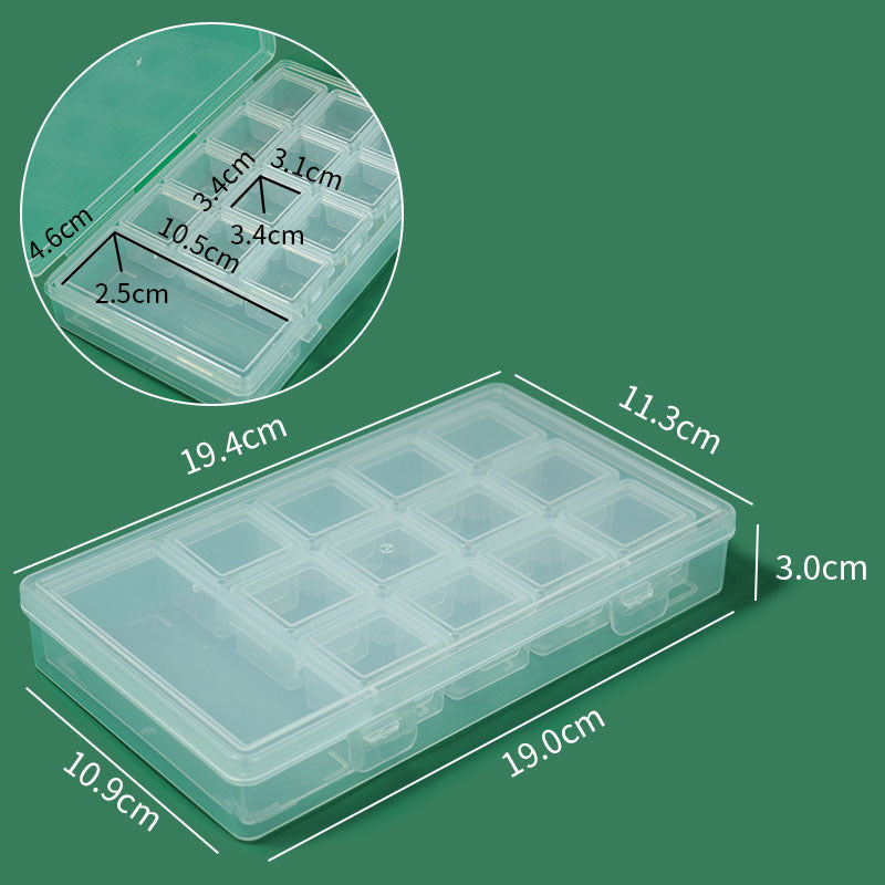 Transparente Mehrfach-Compartment Bastelaufbewahrung Organizer Karnz