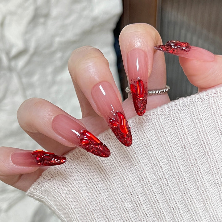 Künstlerische Gradient Stiletto Nägel Karnz