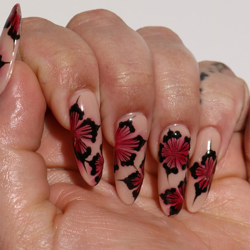 Exquisite Floral Design Press-On Nägel