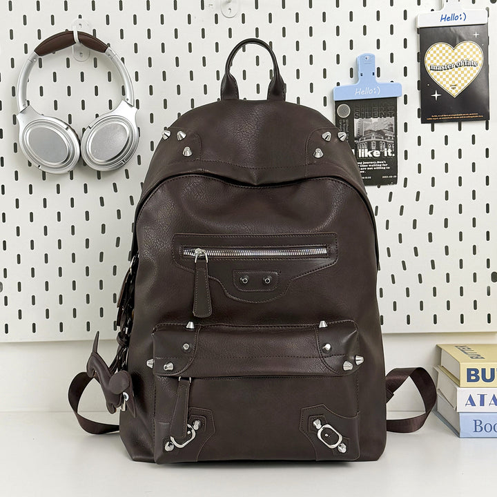 Stylische lässige Leder-Rucksack Karnz