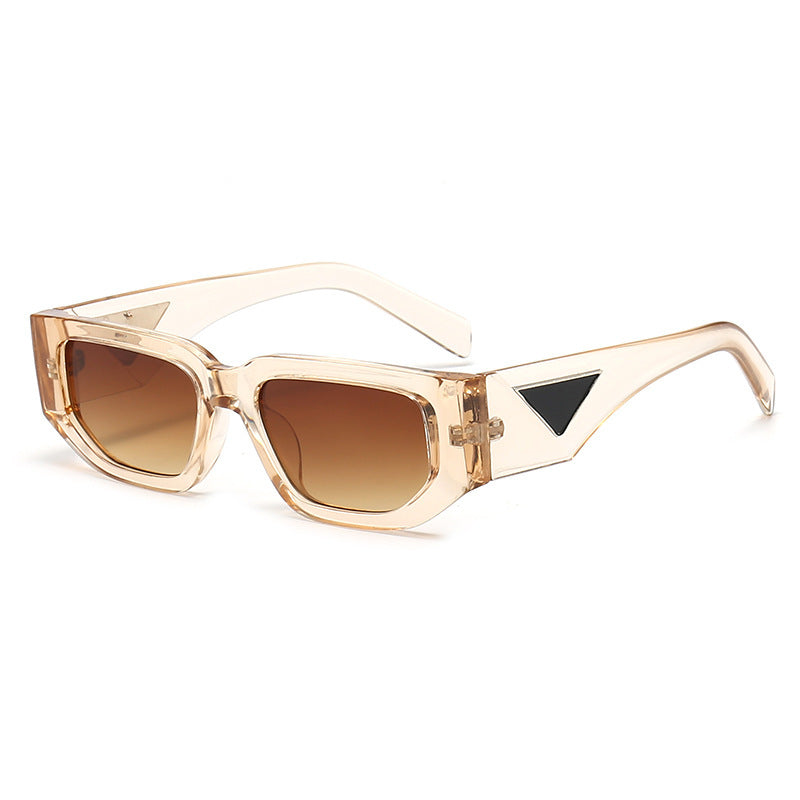 Damen Modische Rechteckige Sonnenbrille mit eleganten Akzenten Karnz