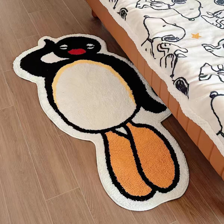 Verspielt Pinguin-förmiger Plüsch-Teppich Karnz