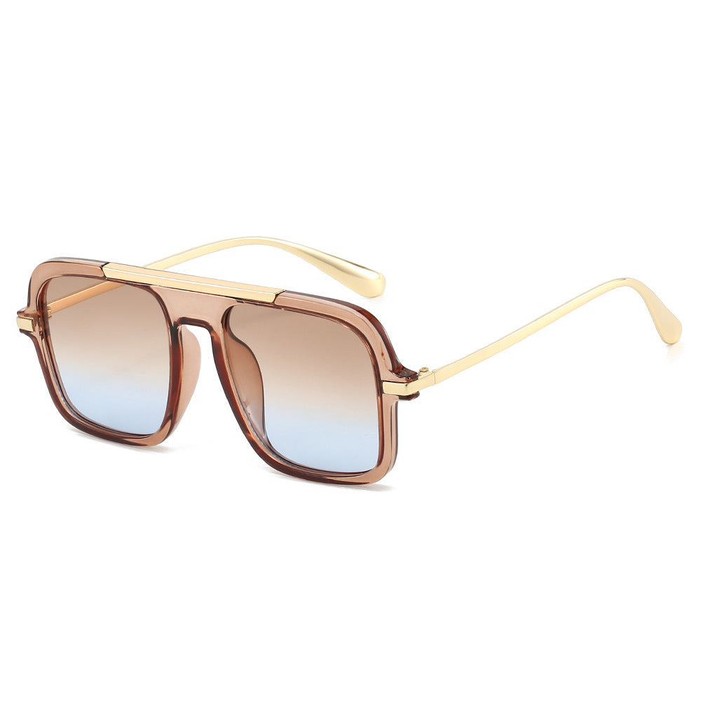 Damen modische Sonnenbrille mit angesagtem quadratischem Rahmen Karnz
