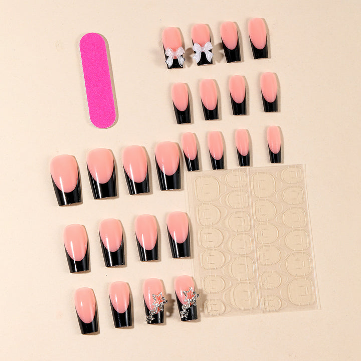 Elegante dekorative Stiletto-Nagelkunstverlängerungen Karnz