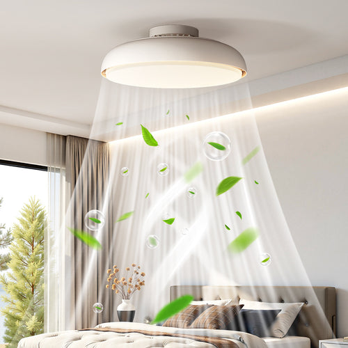 Moderner Deckenventilator mit integrierter LED-Leuchte