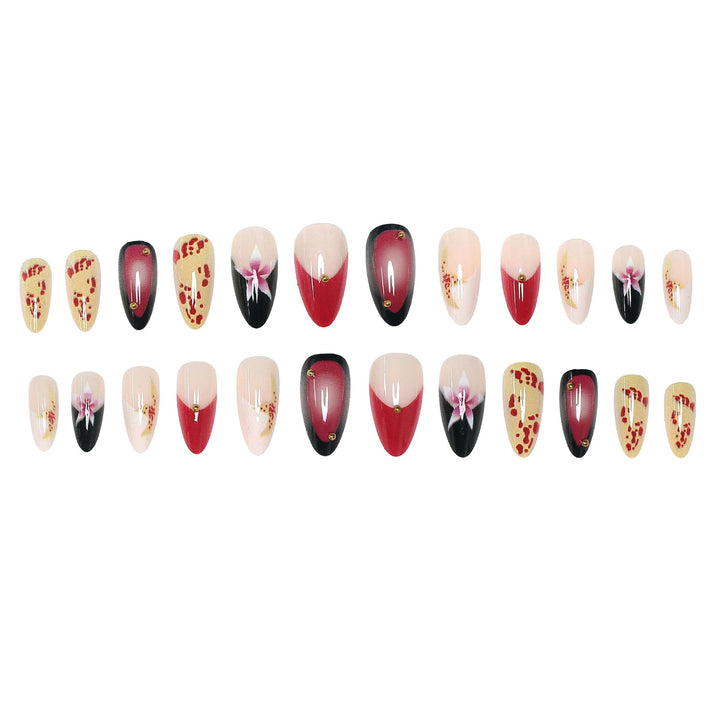 Künstlerische Stiletto Press-On Nail Kollektion