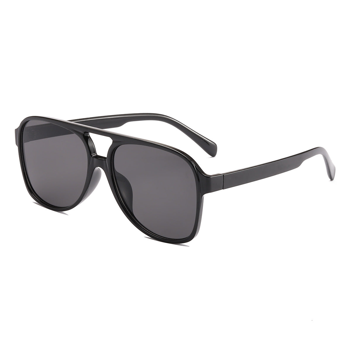 Damen modische Quader-Sonnenbrille mit breitem Rahmen Karnz