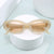 Damen modische Sonnenbrille mit ovalem Design und UV-Schutz Karnz