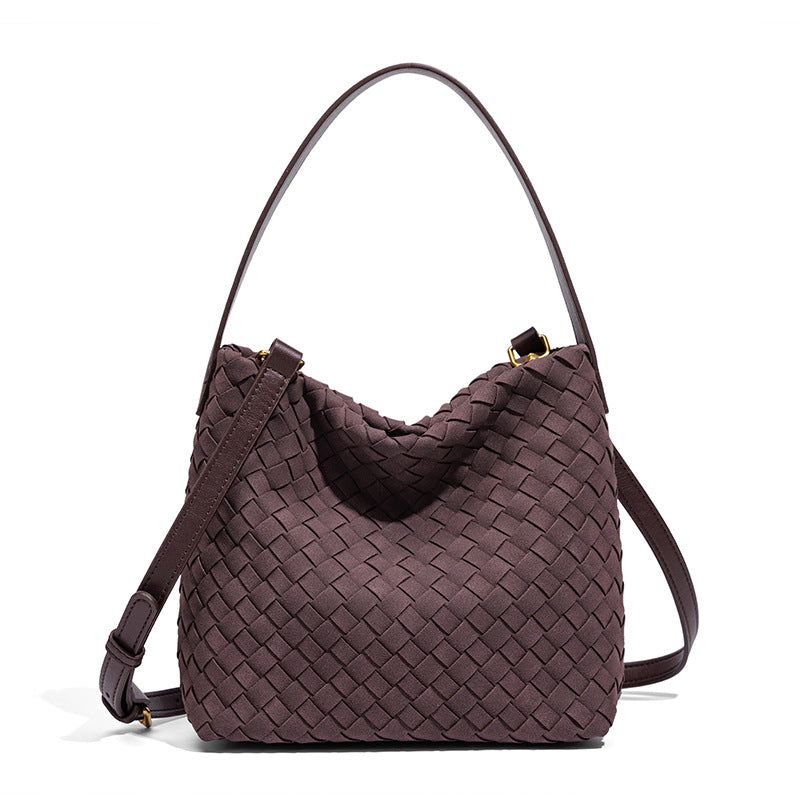 Texturierte vegane Leder-Crossbody-Tasche Karnz