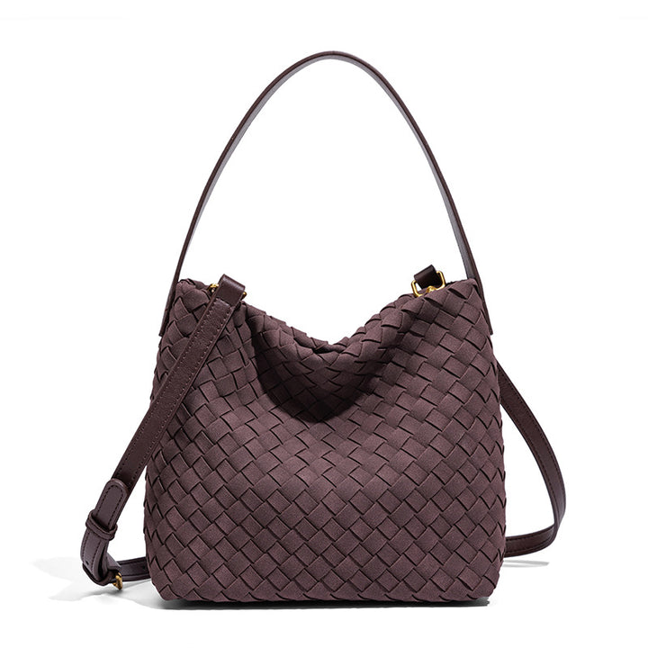 Texturierte vegane Leder-Crossbody-Tasche Karnz