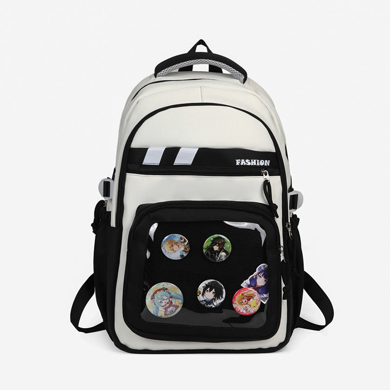Stylischer Grafik-Patch-Rucksack Karnz