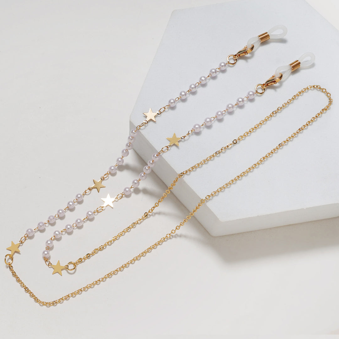 Chic Geometrische Brillen Kette Karnz