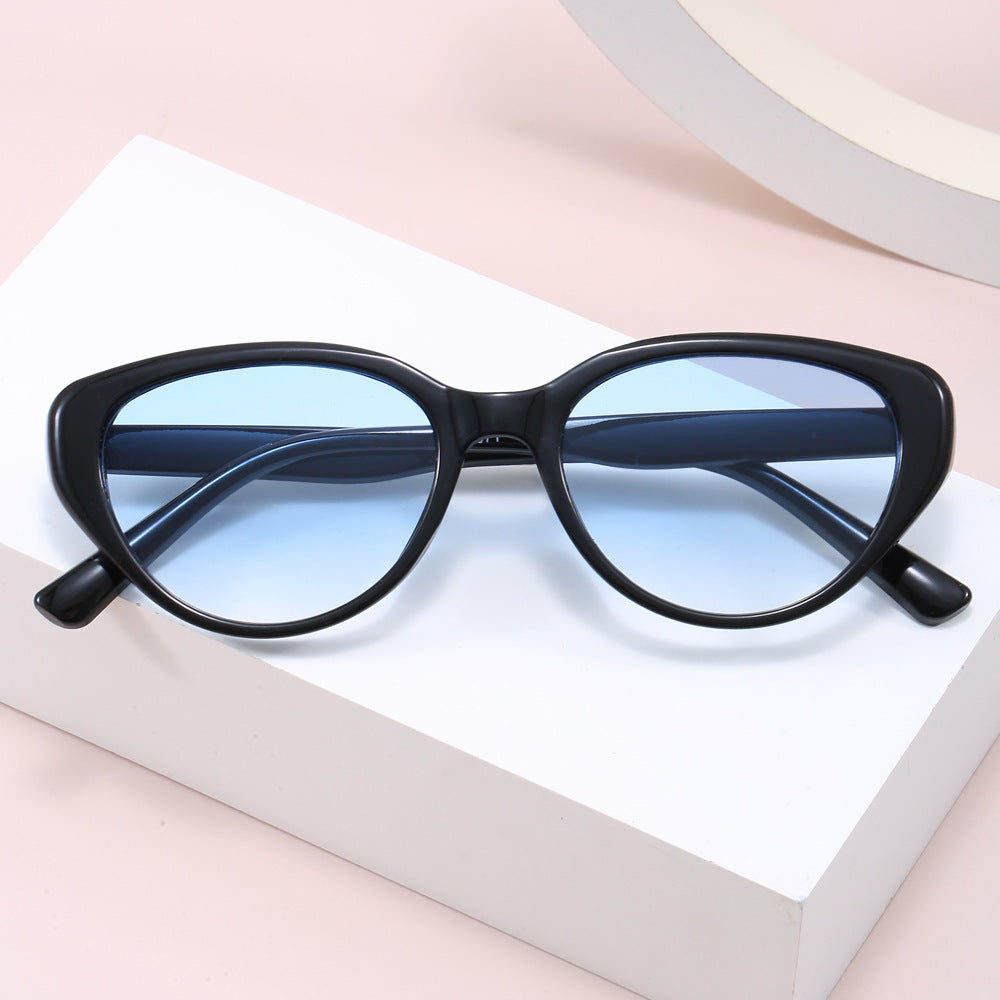 Damen Cat-Eye Sonnenbrille mit trendigem Leopardenmuster Karnz