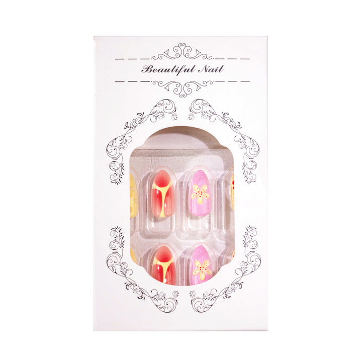 Floral Design Acryl Press-On Nagelset