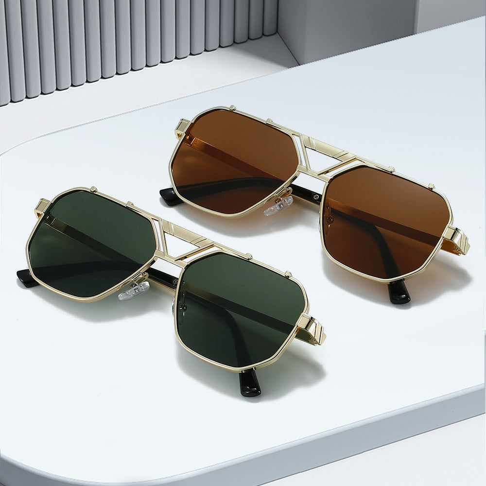 Damen Modische Sonnenbrille im einzigartigen Octagon-Design Karnz