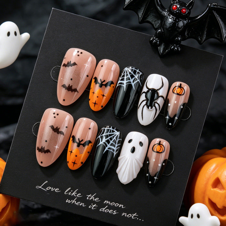 Halloween-Themen Dekorative Press-On Nägel