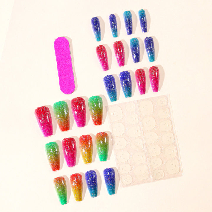 Farbenfrohes Glitzer-Nagelkunst-Kit Karnz