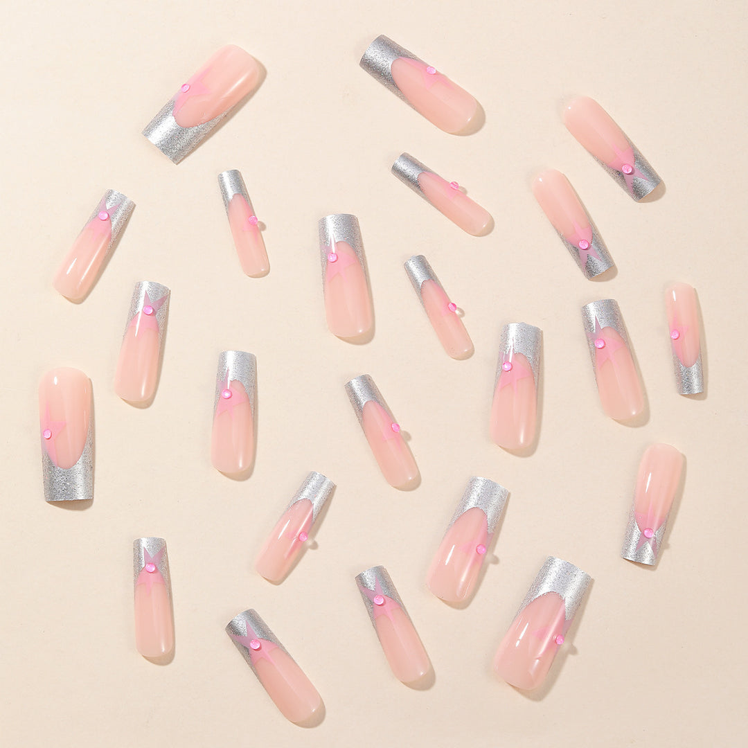 3D Stern Akzent Nail Art Verlängerungen Karnz