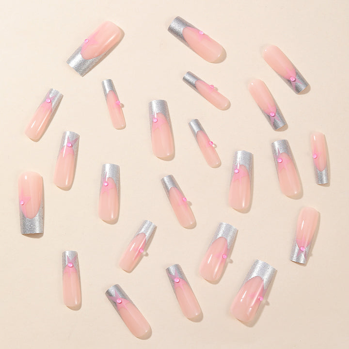 3D Stern Akzent Nail Art Verlängerungen Karnz