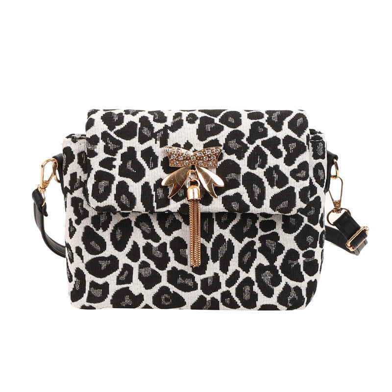 Chic Leopardenmuster Umhängetasche Karnz