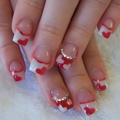 Elegante Lange Acryl Nagelverlängerungen Karnz